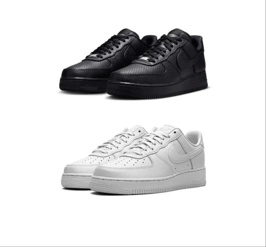 2x AirForce 1s (Black and White)