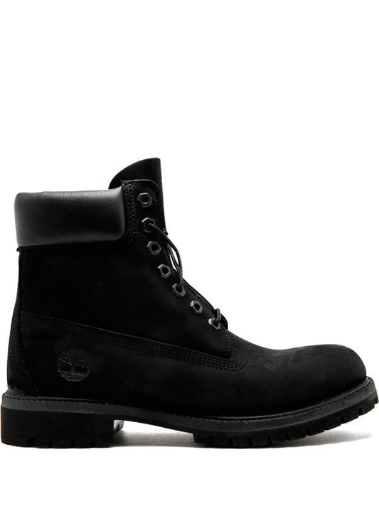 Timberland lace-up leather boots black